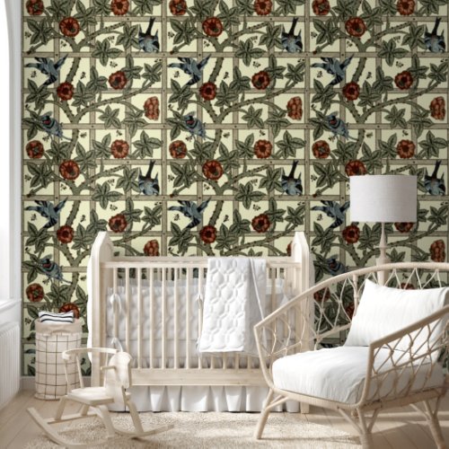 William Morris Vintage Trellis Pattern Wallpaper