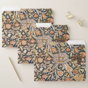 William Morris Vintage Trent Blue Floral Pattern File Folder