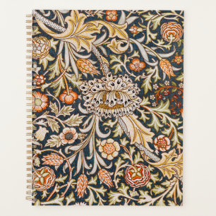 William Morris Vintage Trent Blue Floral Pattern Planner
