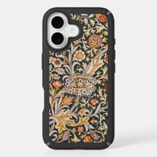 William Morris Vintage Trent Blue Floral Pattern iPhone 16 Case