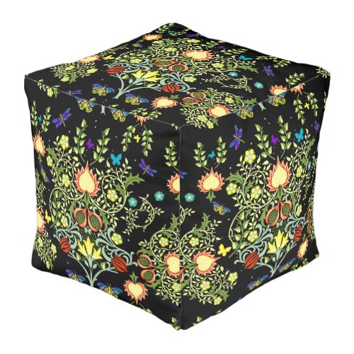 William Morris Vintage Wallpaper Pouf