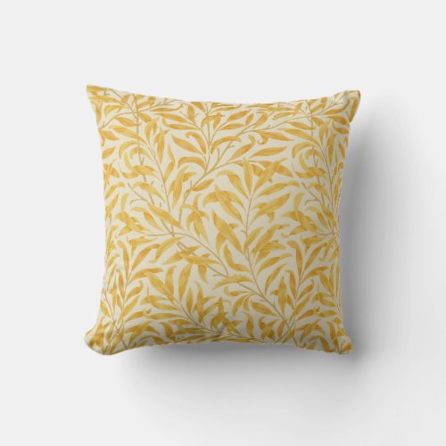 William Morris Vintage Willow Bough Pattern Throw Pillow