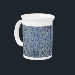William Morris Vintage Willow Leaves Dark Blue   Beverage Pitcher<br><div class="desc">William Morris Vintage Willow Leaves Dark Blue Beverage Pitcher - Decorating this product is Willow, an all-over wallpaper design of willow leaves created in 1874 by England’s famous 19th century designer, William Morris (1834-1896). Morris was highly influenced by historical patterns and was one of the most knowledgeable textile historians of...</div>