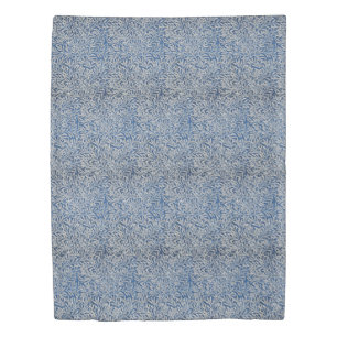 William Morris Vintage Willow Leaves Dark Blue Duvet Cover