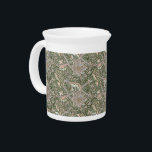 William Morris Vintage Windrush Flowers Foliage  Beverage Pitcher<br><div class="desc">William Morris Vintage Windrush Flowers Foliage Pitcher -  Decorating this product is Windrush,  a design created by William Morris in 1890 and named after River Windrush,  a tributary of the Thames – The pattern is a beautiful work of art featuring large flower-heads criss-crossing with smaller undergrowth and scrolling foliage.</div>