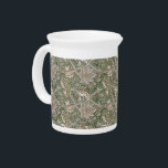 William Morris Vintage Windrush Flowers Foliage  Beverage Pitcher<br><div class="desc">William Morris Vintage Windrush Flowers Foliage Pitcher -  Decorating this product is Windrush,  a design created by William Morris in 1890 and named after River Windrush,  a tributary of the Thames – The pattern is a beautiful work of art featuring large flower-heads criss-crossing with smaller undergrowth and scrolling foliage.</div>
