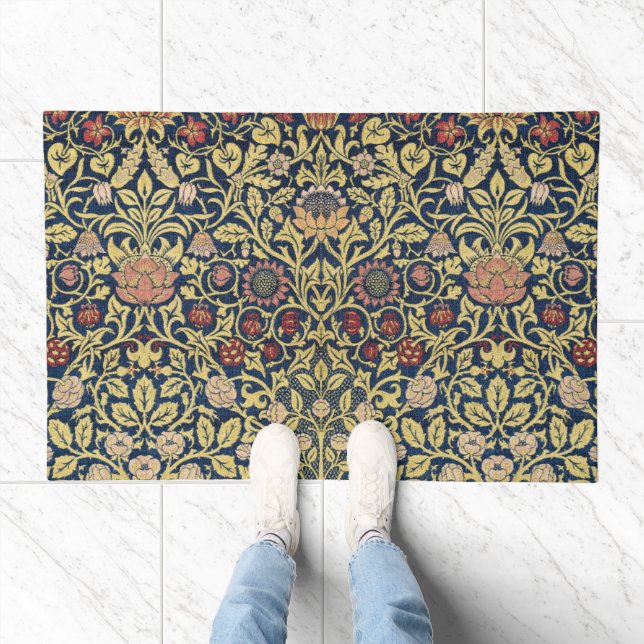 William Morris Violet and Columbine Art Doormat (Indoor)