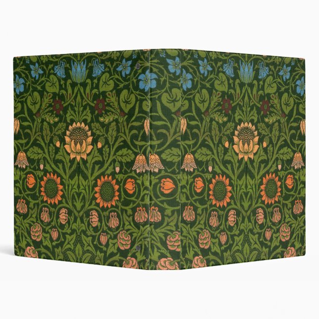 William Morris Violet and Columbine Art Rug 3 Ring Binder (Background)