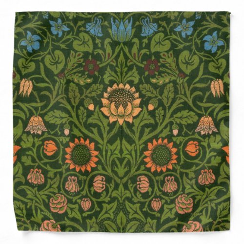 William Morris Violet and Columbine Art Rug Bandana