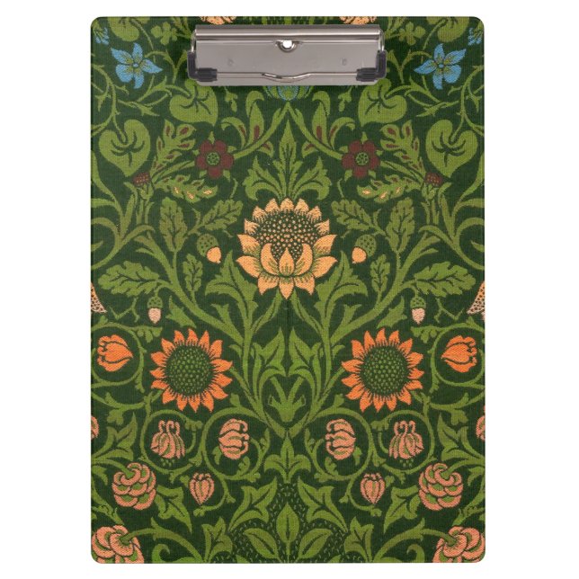 William Morris Violet and Columbine Art Rug Clipboard (Front)