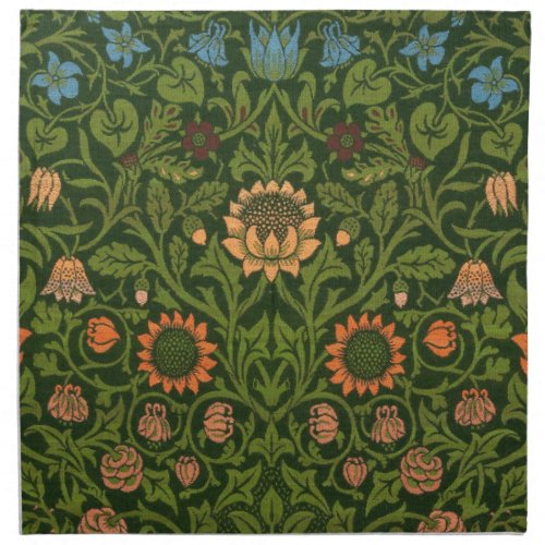 William Morris Violet and Columbine Art Rug Cloth Napkin