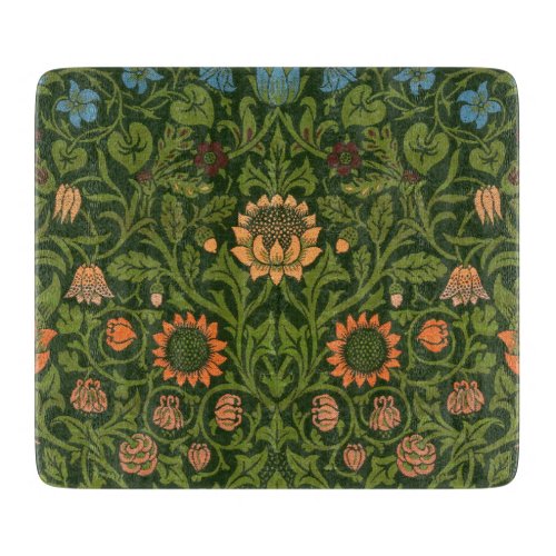 William Morris Violet and Columbine Art Rug Cutting Board