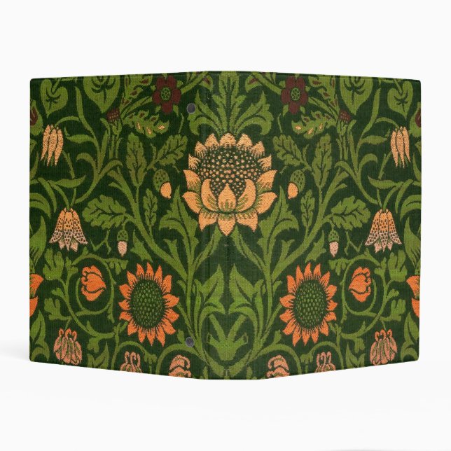 William Morris Violet and Columbine Art Rug Mini Binder (Background)