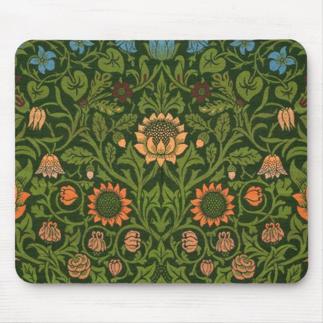 William Morris Violet and Columbine Art Rug Mouse Pad (Front)