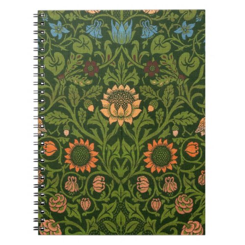 William Morris Violet and Columbine Art Rug Notebook