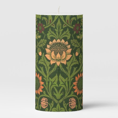 William Morris Violet and Columbine Art Rug Pillar Candle