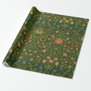 William Morris Violet and Columbine Art Rug Wrapping Paper