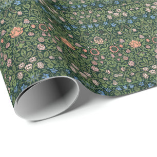 William Morris Violet and Columbine  Wrapping Paper