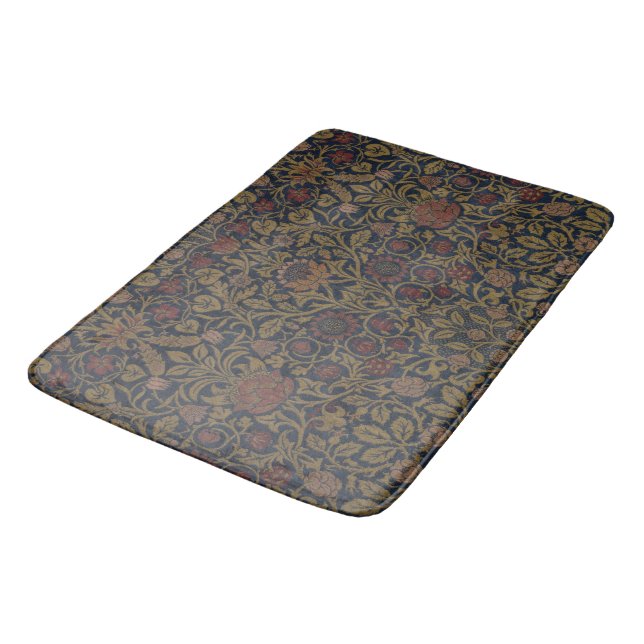 William Morris: Violet & Columbine Bath Mat (Angled)
