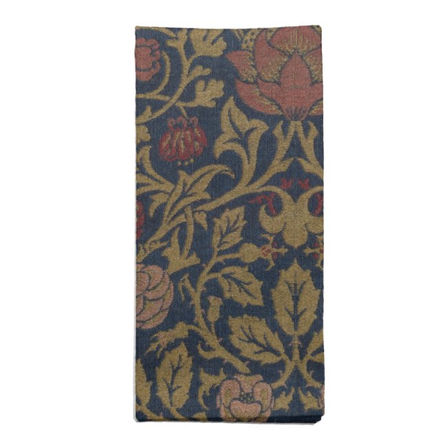 William Morris: Violet & Columbine Cloth Napkin (Folded)