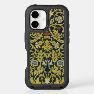 William Morris Violet Columbine Navy Floral iPhone 16 Case
