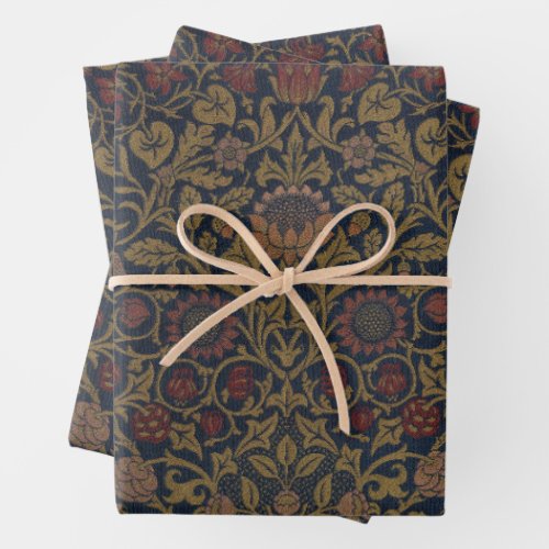 William Morris Violet  Columbine Wrapping Paper