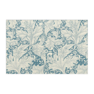 William Morris Wallflower floral blue damask Acrylic Print