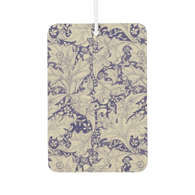 William Morris Wallflower Pattern Antique Blue Air Freshener (Front)