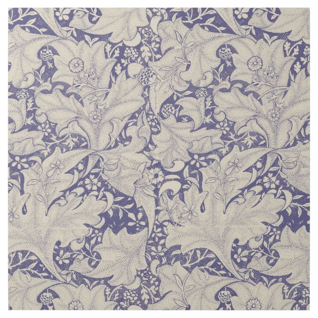 William Morris Wallflower Pattern Antique Blue Gallery Wrap (Front)