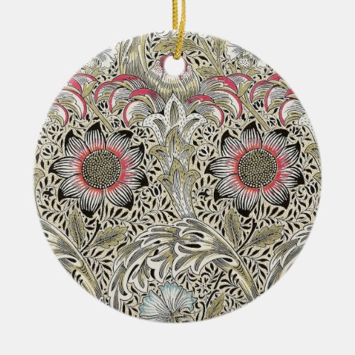 william morris wallpaper classic antique floral  ceramic ornament