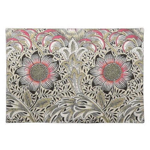 william morris wallpaper classic antique floral  cloth placemat