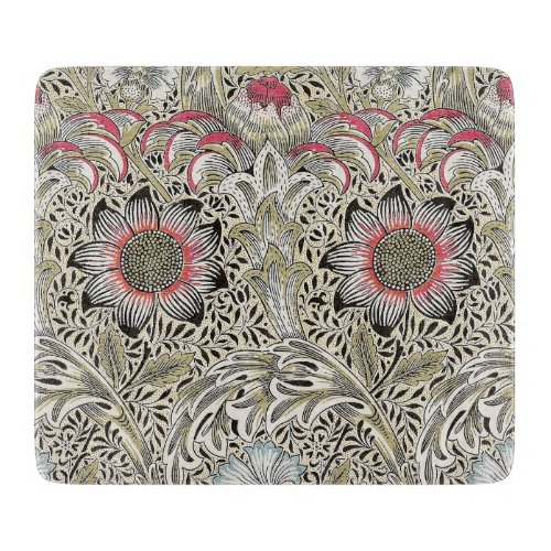 william morris wallpaper classic antique floral  cutting board