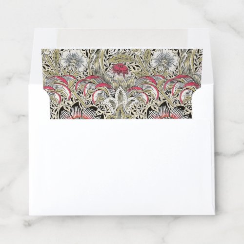 william morris wallpaper classic antique floral  envelope liner