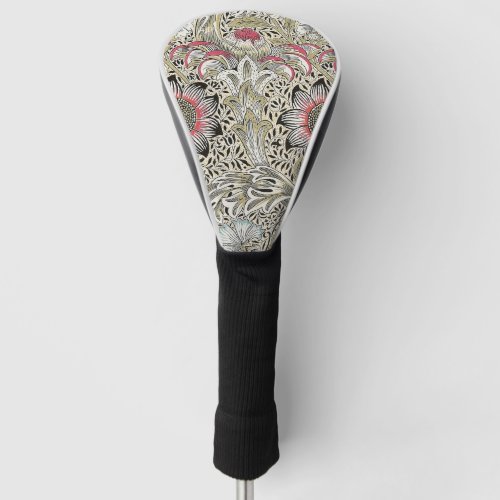 william morris wallpaper classic antique floral  golf head cover