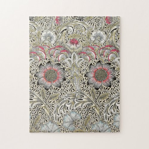 william morris wallpaper classic antique floral  jigsaw puzzle