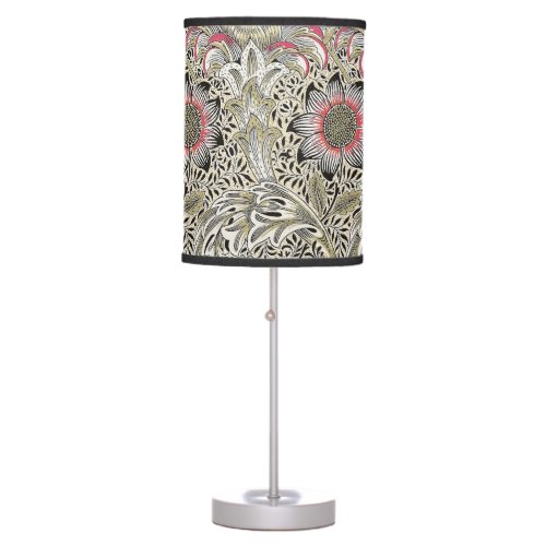 william morris wallpaper classic antique floral  table lamp