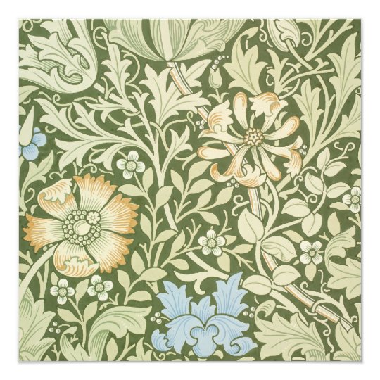 William Morris Wallpaper Designs Invitation Zazzle Com