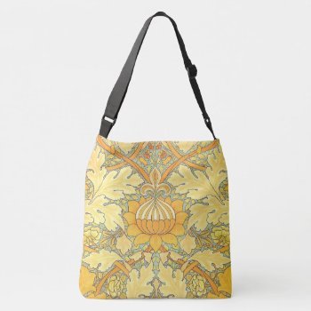 William Morris Wallpaper For St. James Place Crossbody Bag by wmorrispatterns at Zazzle