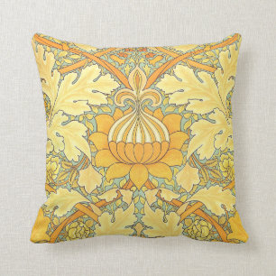 William Morris Wallpaper for St. James Place Throw Pillow
