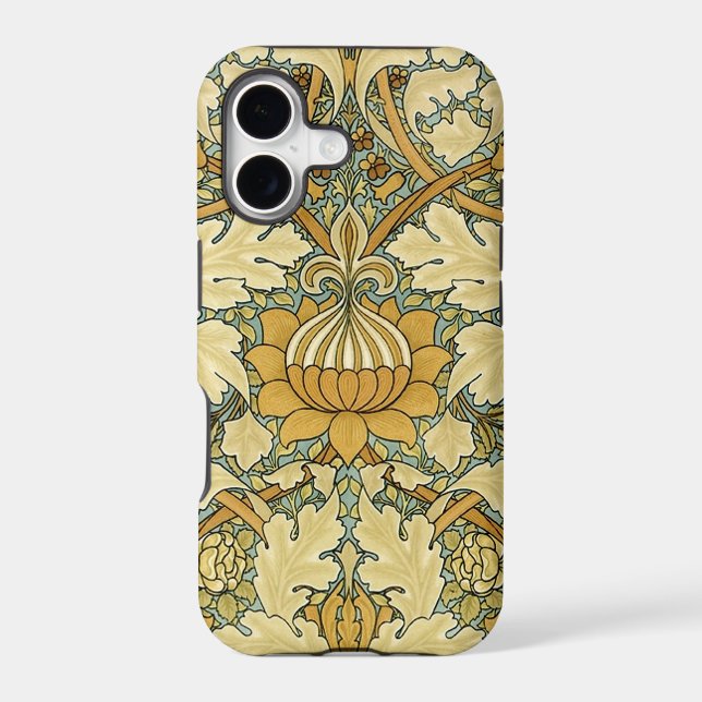 William Morris Wallpaper Print Iphone Case (Back)