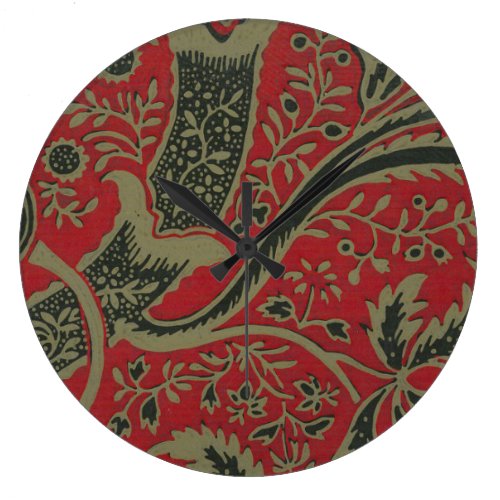 William Morris - Wallpaper Sample With Bamboo Large Clock
