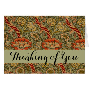 William Morris Wandle English Floral Damask Design