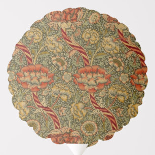 William Morris Wandle English Floral Damask Design Balloon