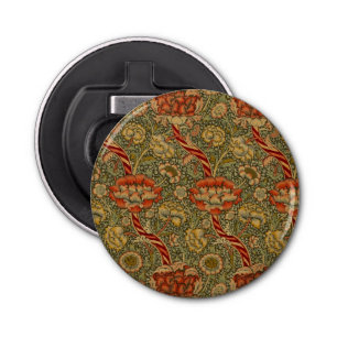 William Morris Wandle English Floral Damask Design Bottle Opener