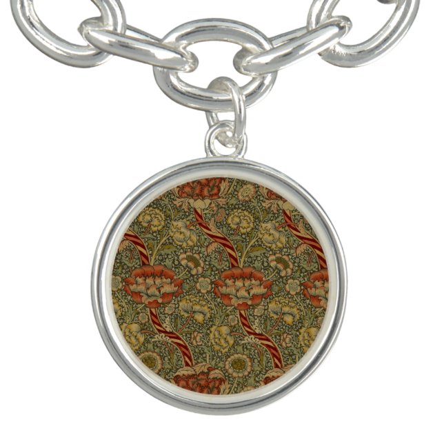 William Morris Wandle English Floral Damask Design Bracelet (Design)