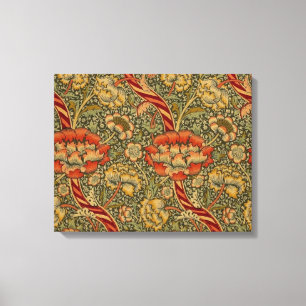 William Morris Wandle English Floral Damask Design Canvas Print