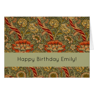 William Morris Wandle English Floral Damask Design Cards