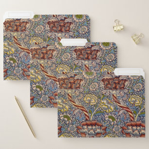 William Morris Wandle English Floral Damask Design File Folder