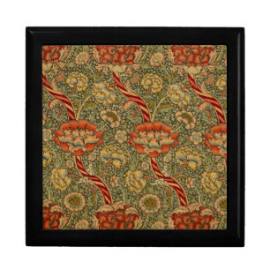 William Morris Wandle English Floral Damask Design Gift Box