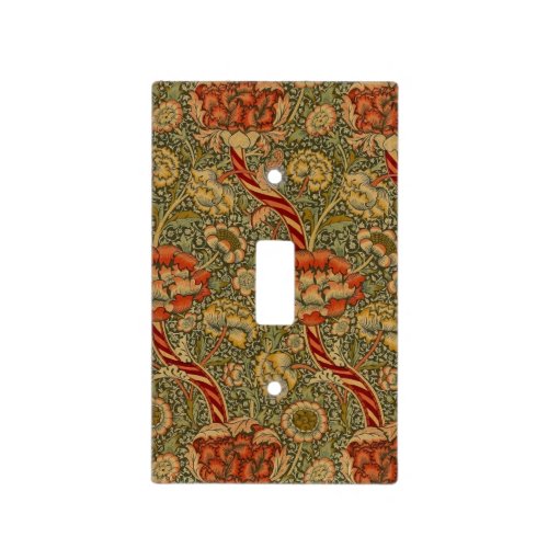 William Morris Wandle English Floral Damask Design Light Switch Cover